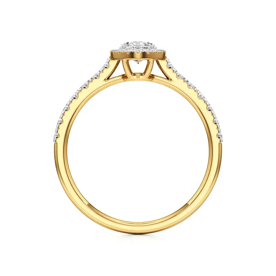 Mira | Round & Oval Lab-Grown Diamond Halo Ring - Nivara
