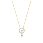 Sneh | Pear & Round Lab Grown Diamonds Pendant - Nivara