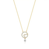 Sneh | Pear & Round Lab Grown Diamonds Pendant - Nivara