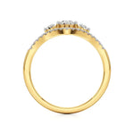 Aria | Round & Radiant Lab-Grown Diamond Three-Stone Ring - Nivara