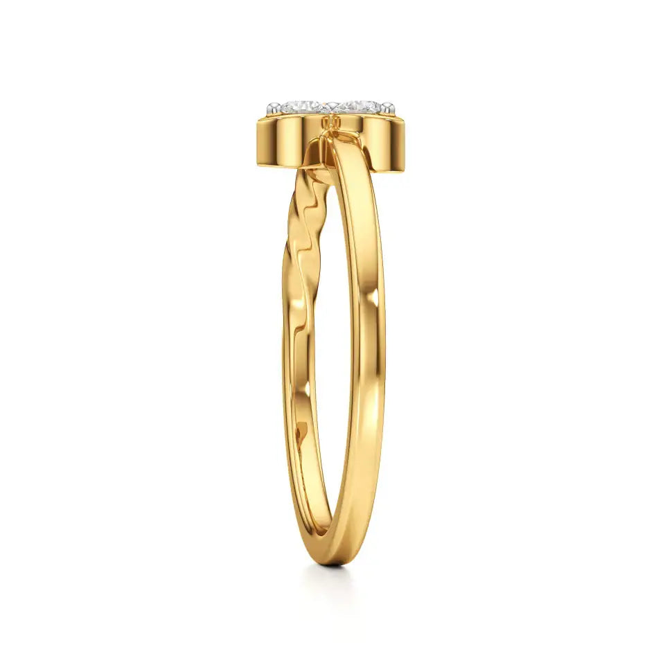 Flora | Lab-Grown Diamond Three-Stone Ring - Nivara