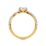 Amara | Pear Lab-Grown Diamond Solitaire Ring - Nivara