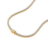 Sutra | Round Lab Grown Diamonds Buttercup Setting Tennis Necklace