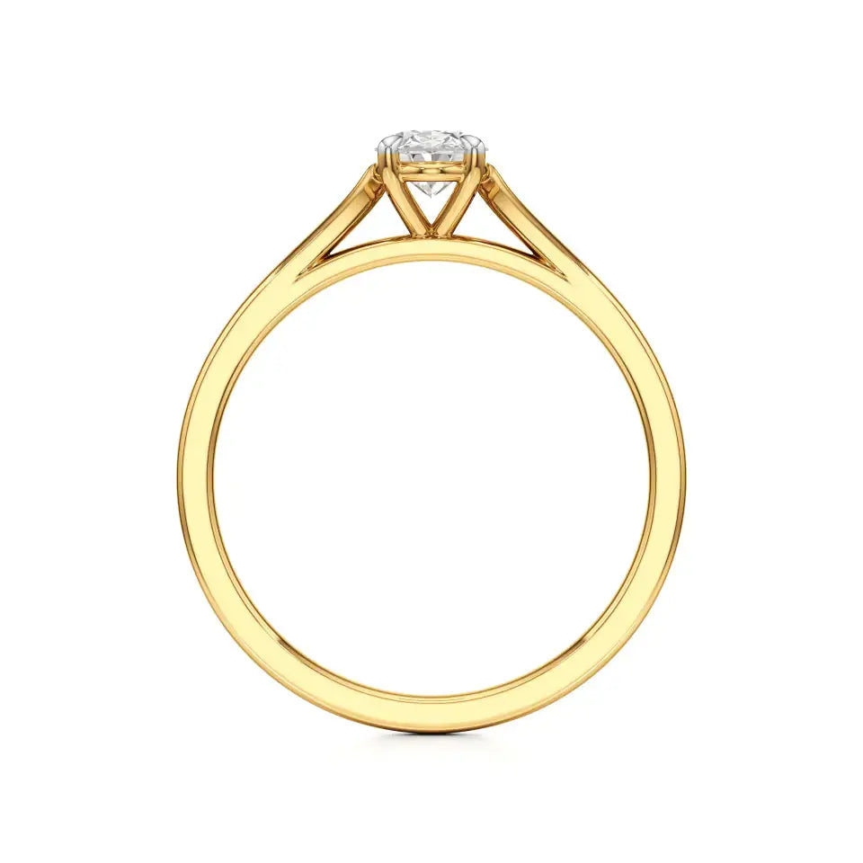 Amora | Oval & Radiant Lab-Grown Diamond Solitaire Ring - Nivara
