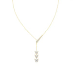 Flora | Pear & Round Lab Grown Diamonds Lotus Petals Necklace - Nivara