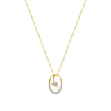 Sneh | Round Lab Grown Diamonds Heart Motif Pendant - Nivara