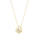 Sneh | Classic Round Lab Grown Diamonds Heart Pendant - Nivara