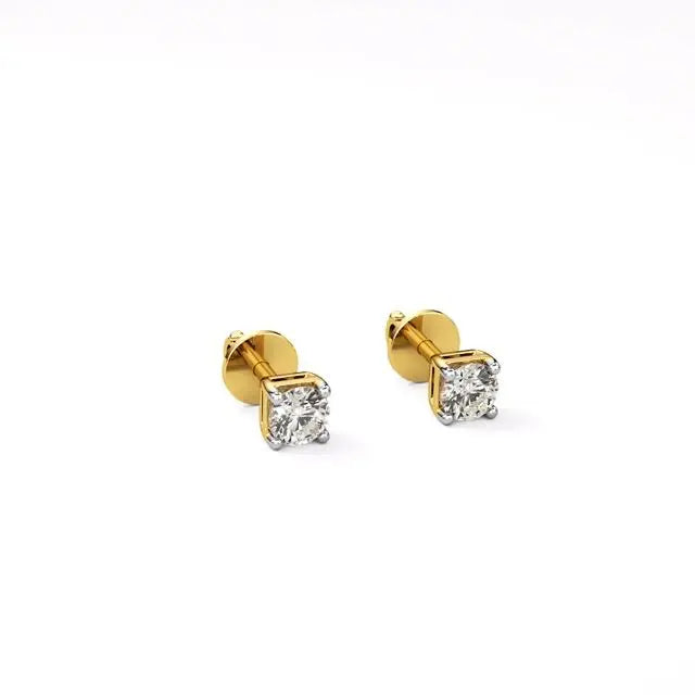 Thea | 4-Prong Round Lab-Grown Diamond Stud - Nivara