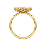 Flora | Pear Diamonds in Flora Design - Nivara