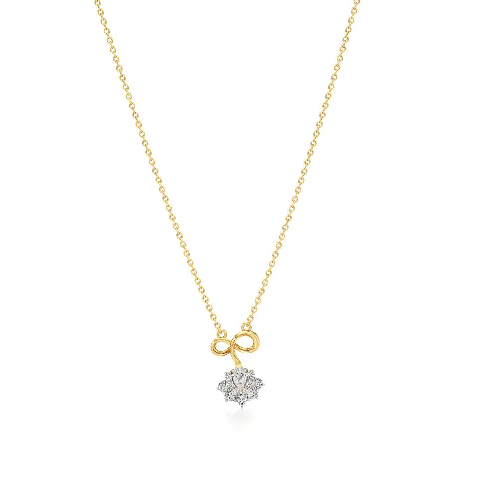 Foreva | Pear & Round Lab Grown Diamonds Infinity  Pendant - Nivara