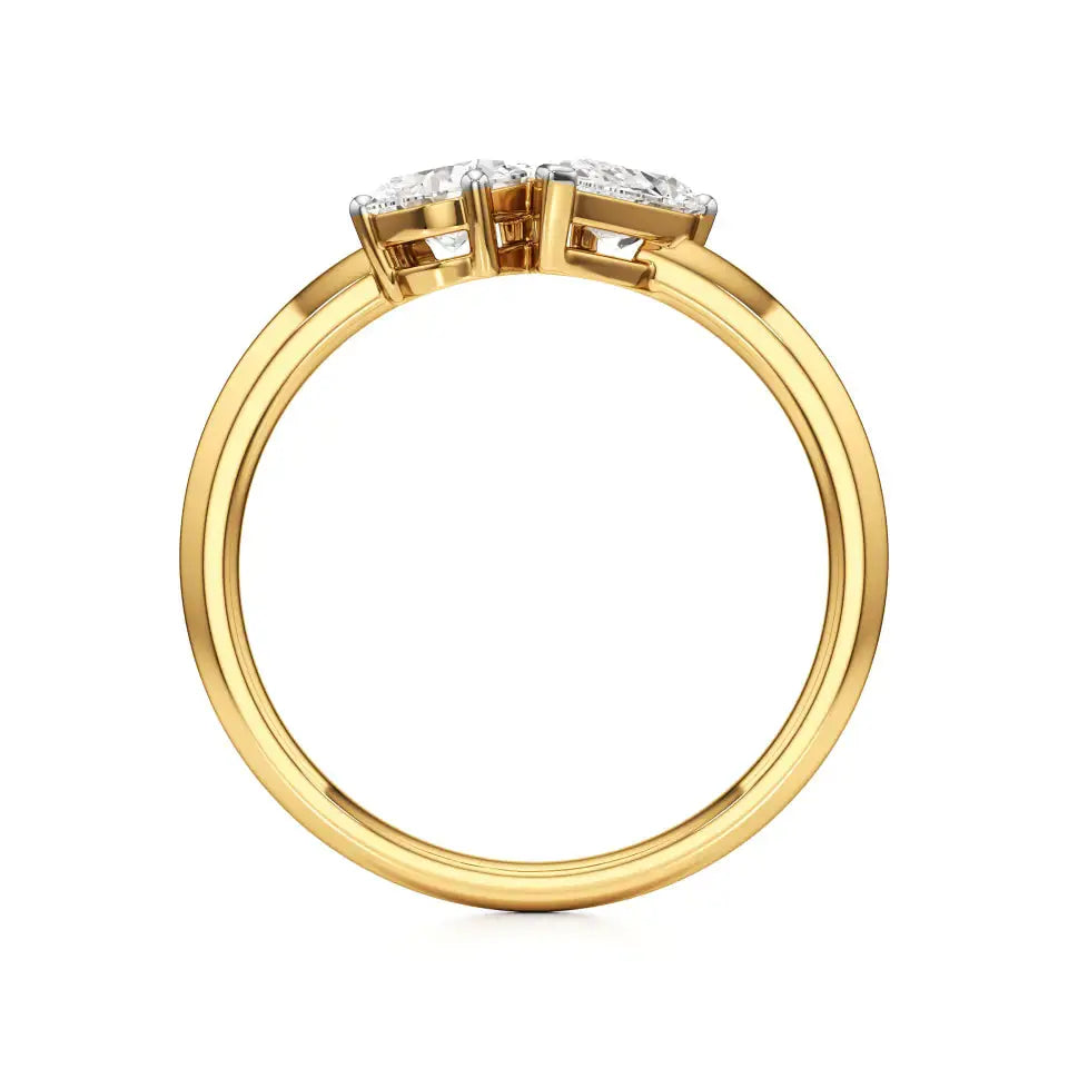 Toi et Moi | Pear Lab-Grown Diamond Ring - Nivara