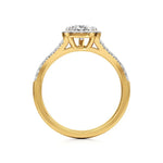 Mira | Pear Cut Solitaire with Halo - Nivara