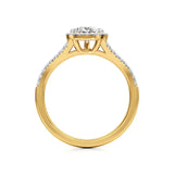 Mira | Pear Cut Solitaire with Halo - Nivara