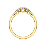 Aria | Round Lab-Grown Diamond Three-Stone Ring - Nivara