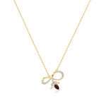 Foreva | Classic Ruby & Diamond Infinity Pendant - Nivara