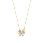 Vanya | Elegant Round Lab Grown Diamonds Butterfly Wings Pendant - Nivara