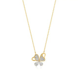 Vanya | Elegant Round Lab Grown Diamonds Butterfly Wings Pendant - Nivara