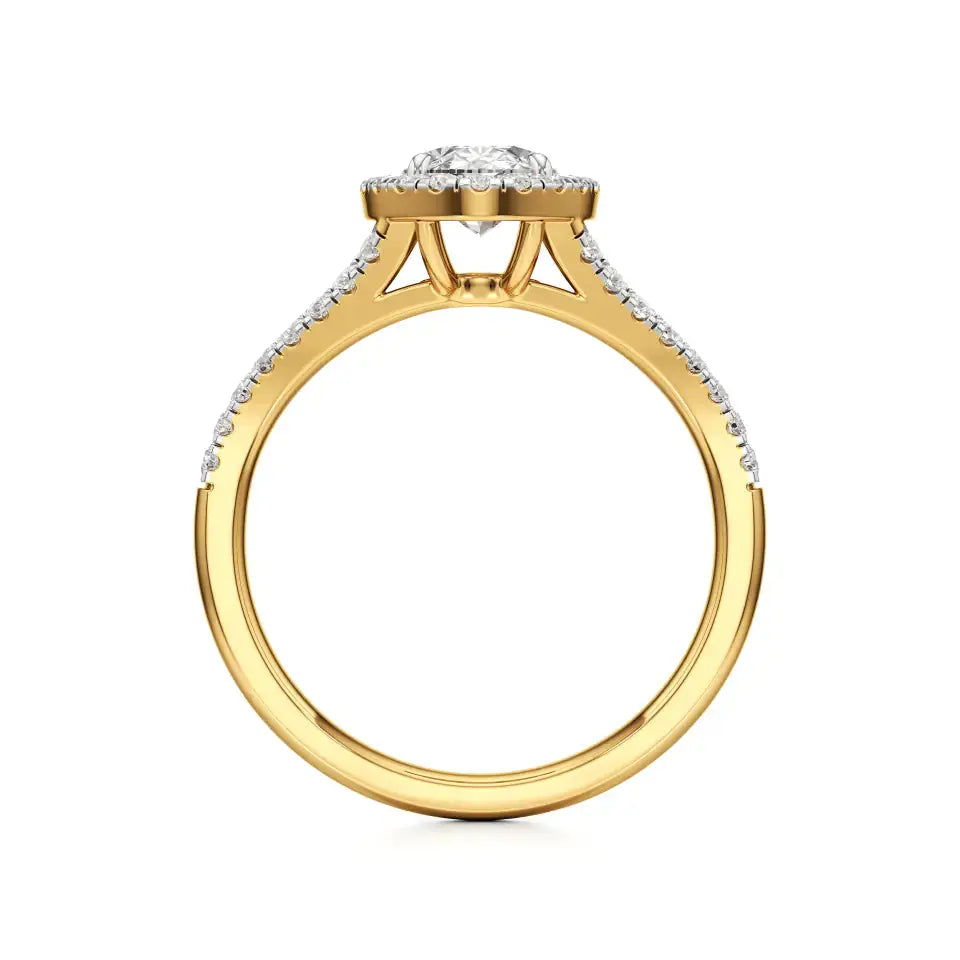 Mira | Classic Oval-cut with Halo - Nivara