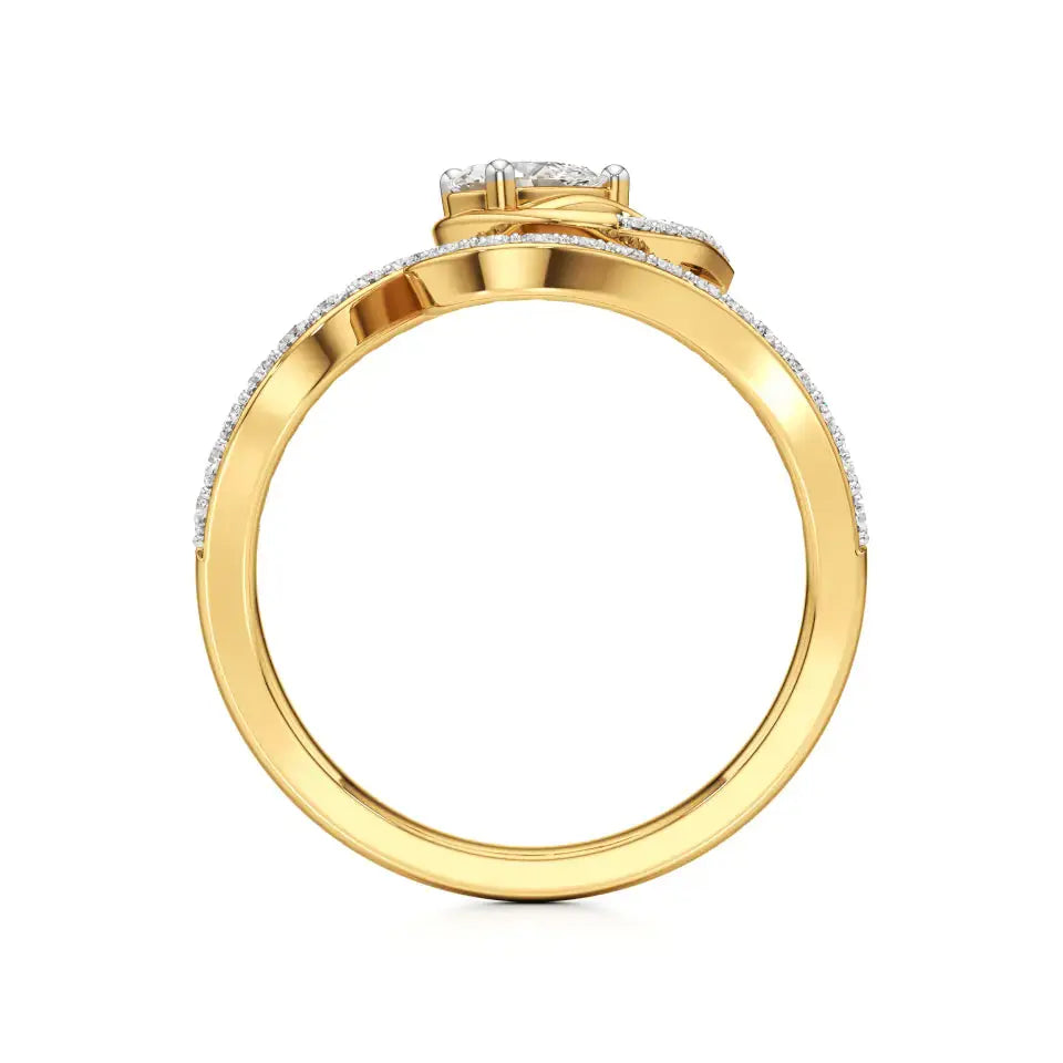 Mode | Round & Pear Lab-Grown Diamond Ring - Nivara
