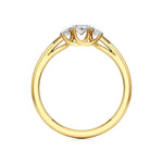 Aria | Oval Lab-Grown Diamond Three-Stone Ring - Nivara