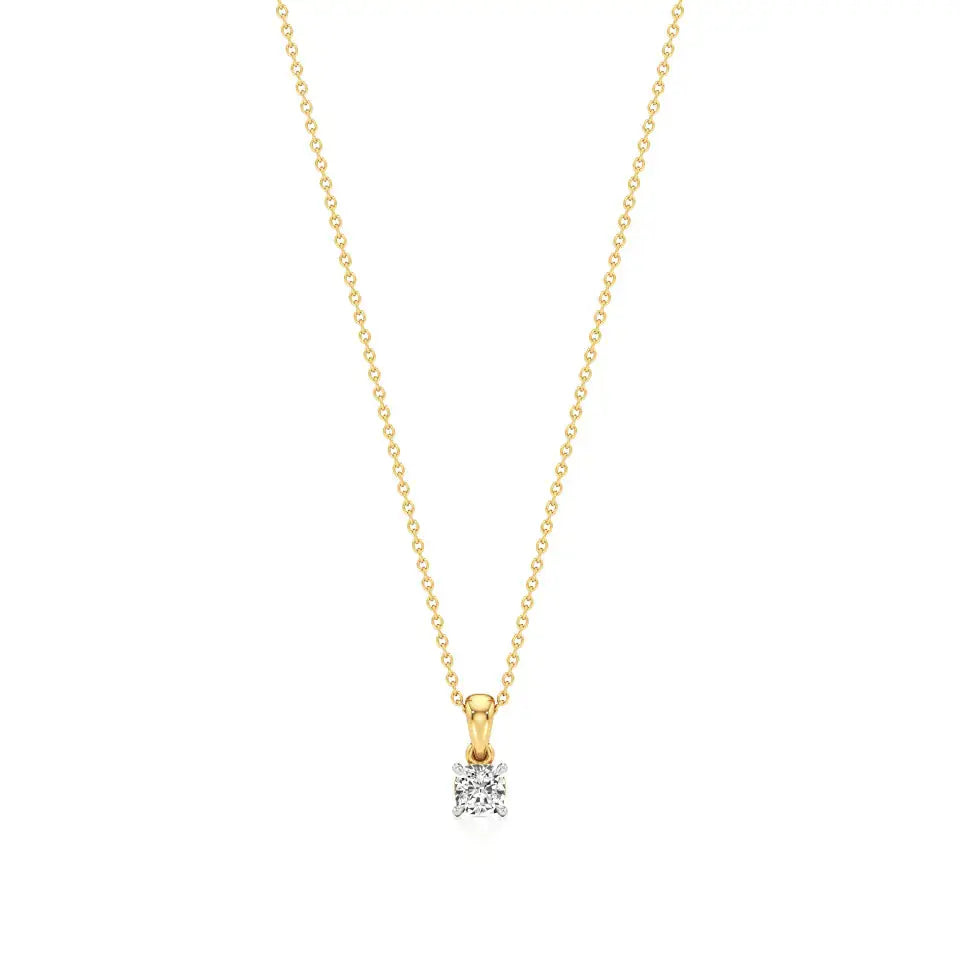 Thea | Cushion-Cut Solitaire Lab Grown Diamond Pendant - Nivara