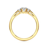 Aria | Lab-Grown Diamond Three-Stone Ring - Nivara