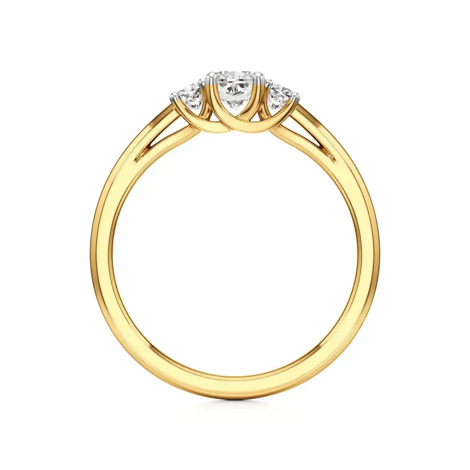Aria | Lab-Grown Diamond Three-Stone Ring - Nivara