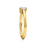 Aria | Emerald Lab-Grown Diamond Three-Stone Ring - Nivara