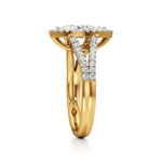 Mira | Marquise Cut Solitaire with Halo around it - Nivara
