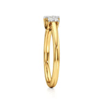 Aria | Oval Lab-Grown Diamond Three-Stone Ring - Nivara