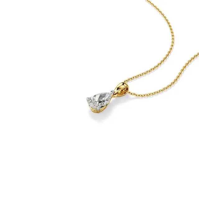 Thea | Pear-Cut Solitaire Lab Grown Diamond Pendant - Nivara
