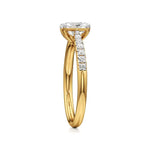 Amara | Round & Emerald Lab-Grown Diamond Ring - Nivara