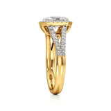 Mira | Emerald Cut Solitaire with Halo - Nivara