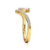 Flora | Round & Pear Lab-Grown Diamond Ring - Nivara