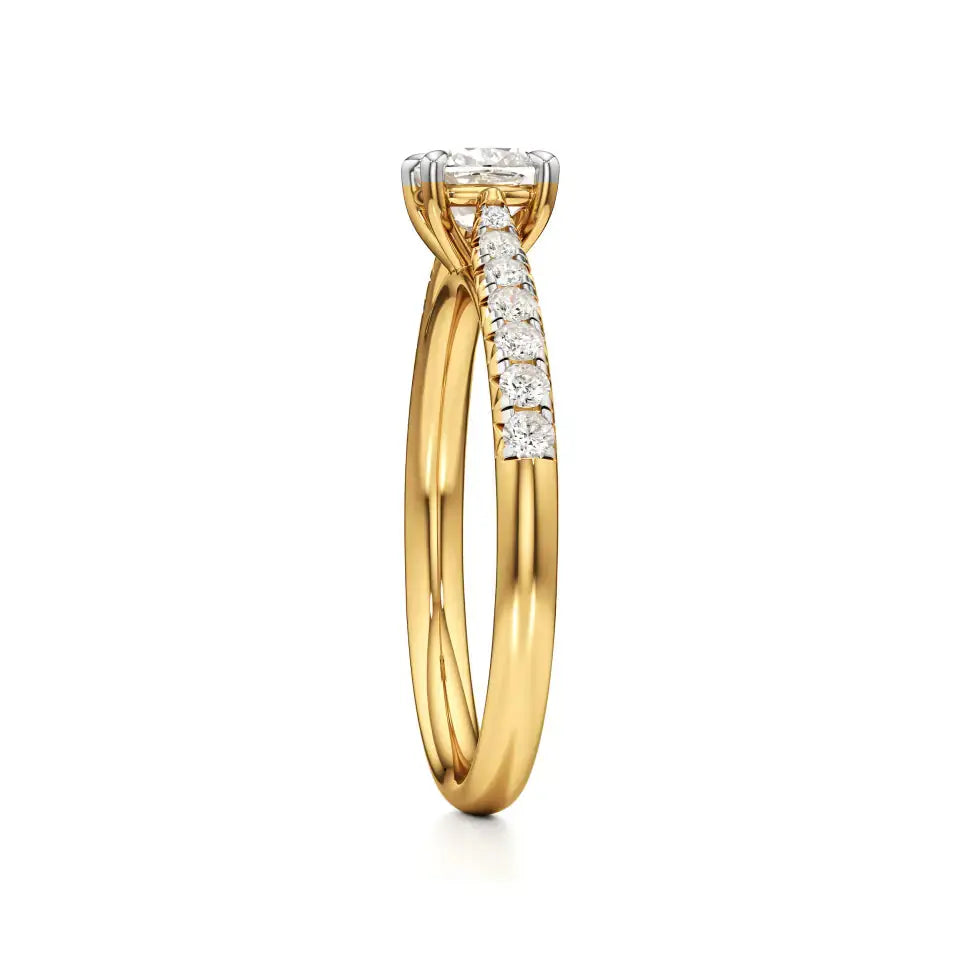 Amara | Round & Cushion Lab-Grown Diamond Ring - Nivara