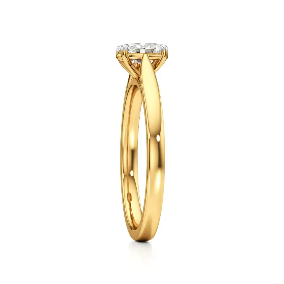 Amora | Oval & Radiant Lab-Grown Diamond Solitaire Ring - Nivara