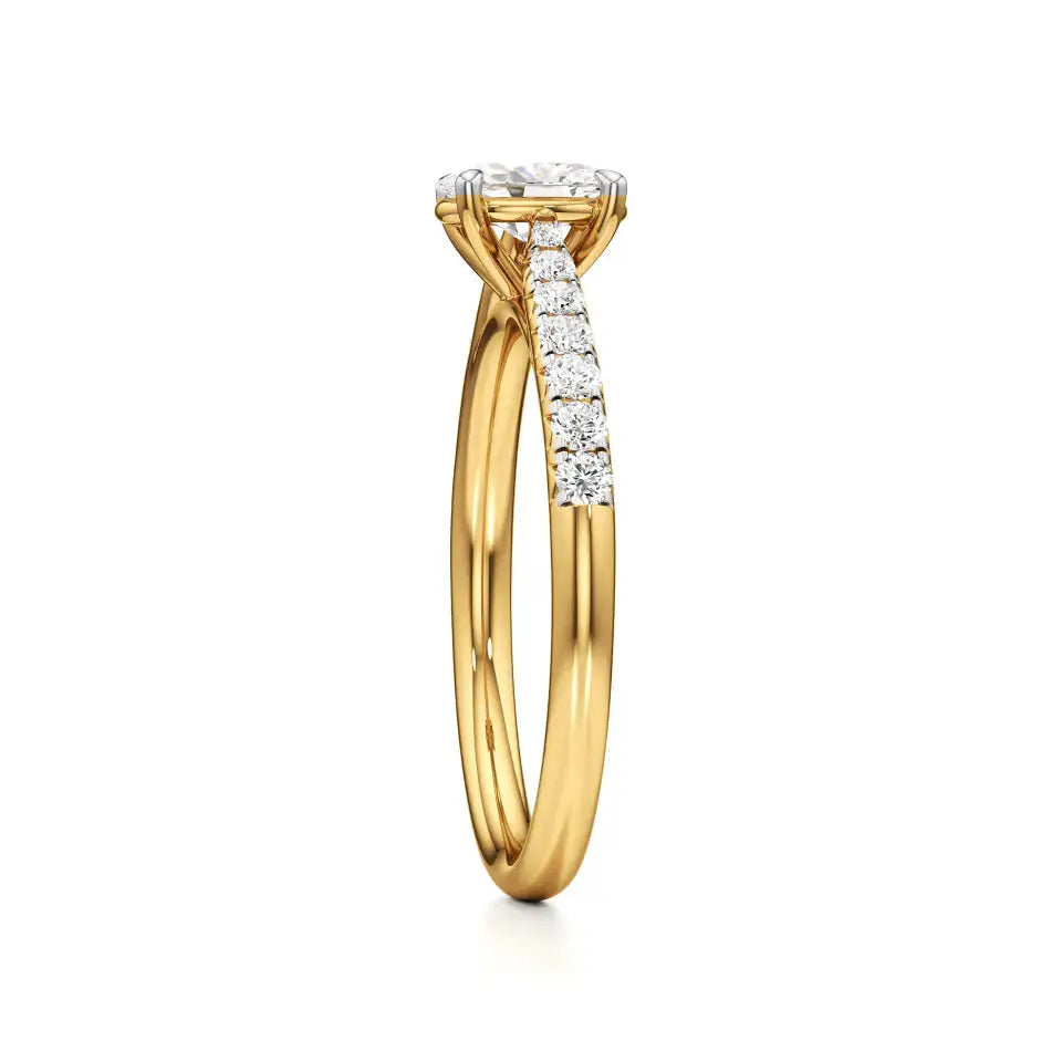 Amara | Round & Oval Lab-Grown Diamond Ring - Nivara