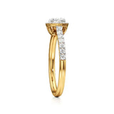 Mira | Cushion-cut Lab-Grown Diamond Halo Ring - Nivara