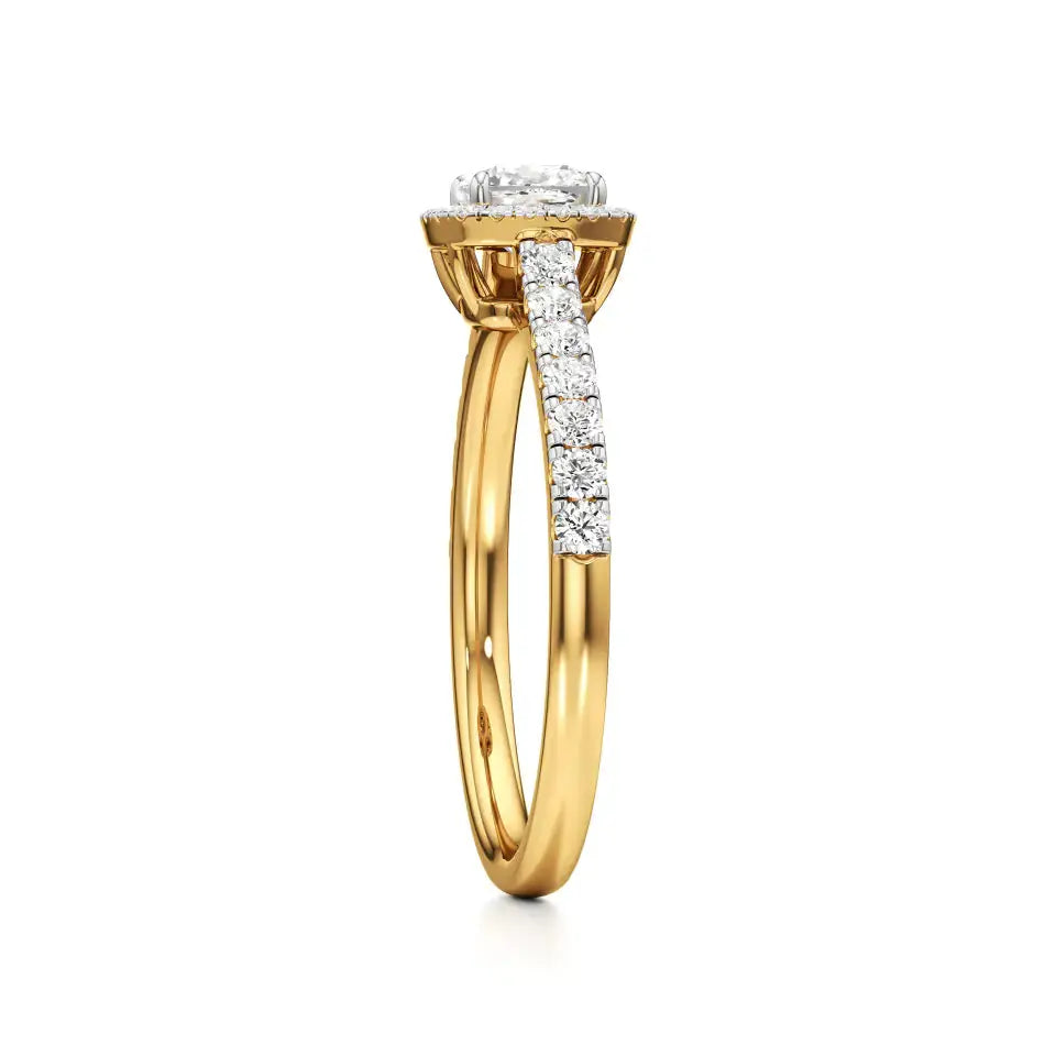 Mira | Cushion-cut Lab-Grown Diamond Halo Ring - Nivara