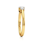 Aria | Round Lab-Grown Diamond Three-Stone Ring - Nivara