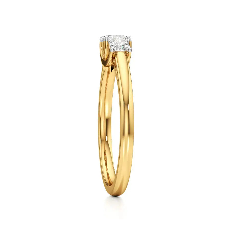 Aria | Round Lab-Grown Diamond Three-Stone Ring - Nivara
