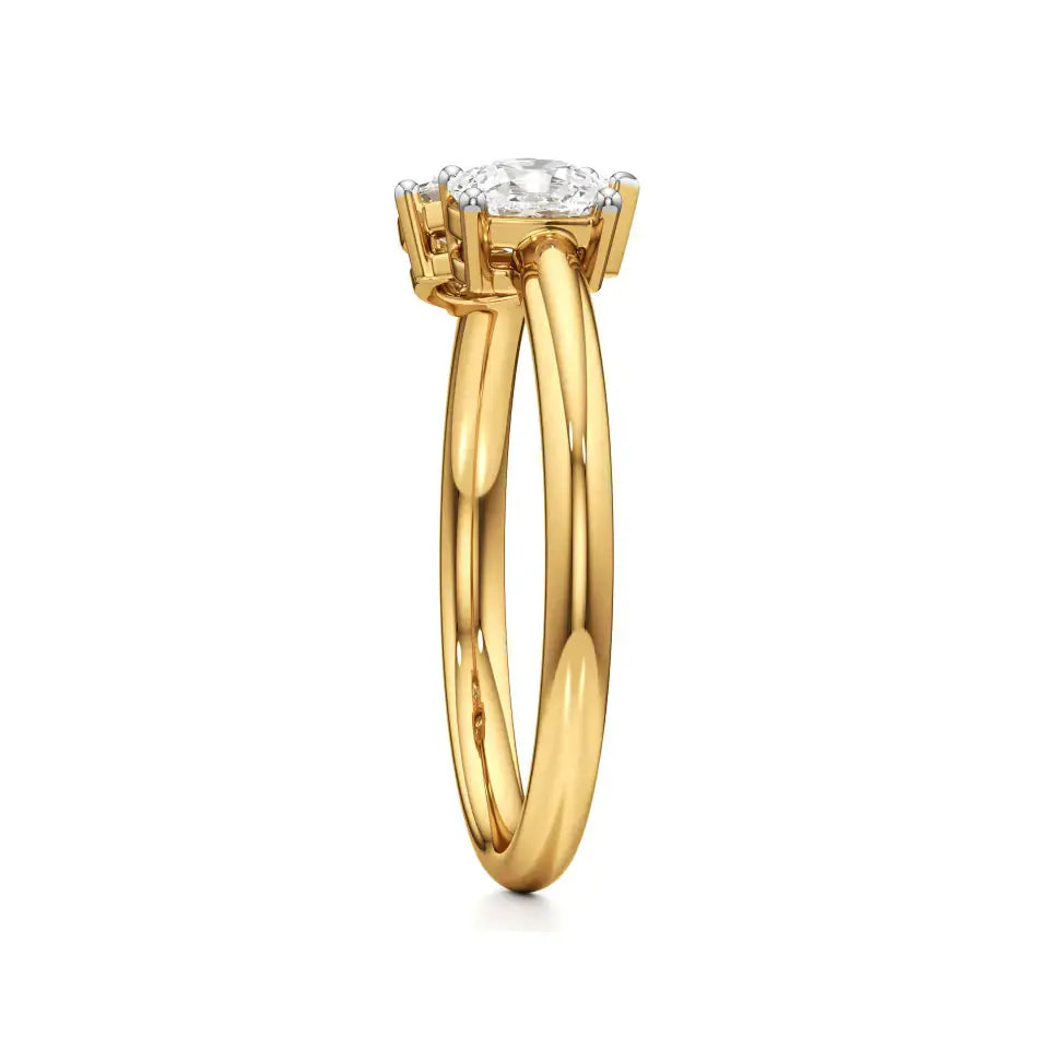 Toi et Moi | Pear & Cushion Lab-Grown Diamond Ring - Nivara