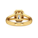 Mira | Emerald Cut Solitaire with Halo - Nivara