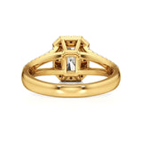Mira | Emerald Cut Solitaire with Halo - Nivara