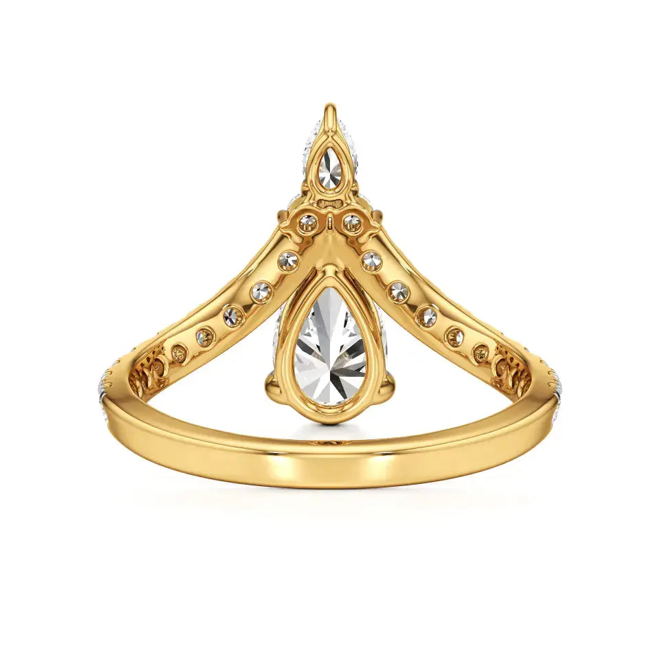 Amara | Pear Lab-Grown Diamond Solitaire Ring - Nivara