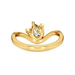 Flora | Round & Pear Lab-Grown Diamond Ring - Nivara