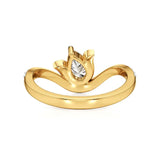 Flora | Round & Pear Lab-Grown Diamond Ring - Nivara