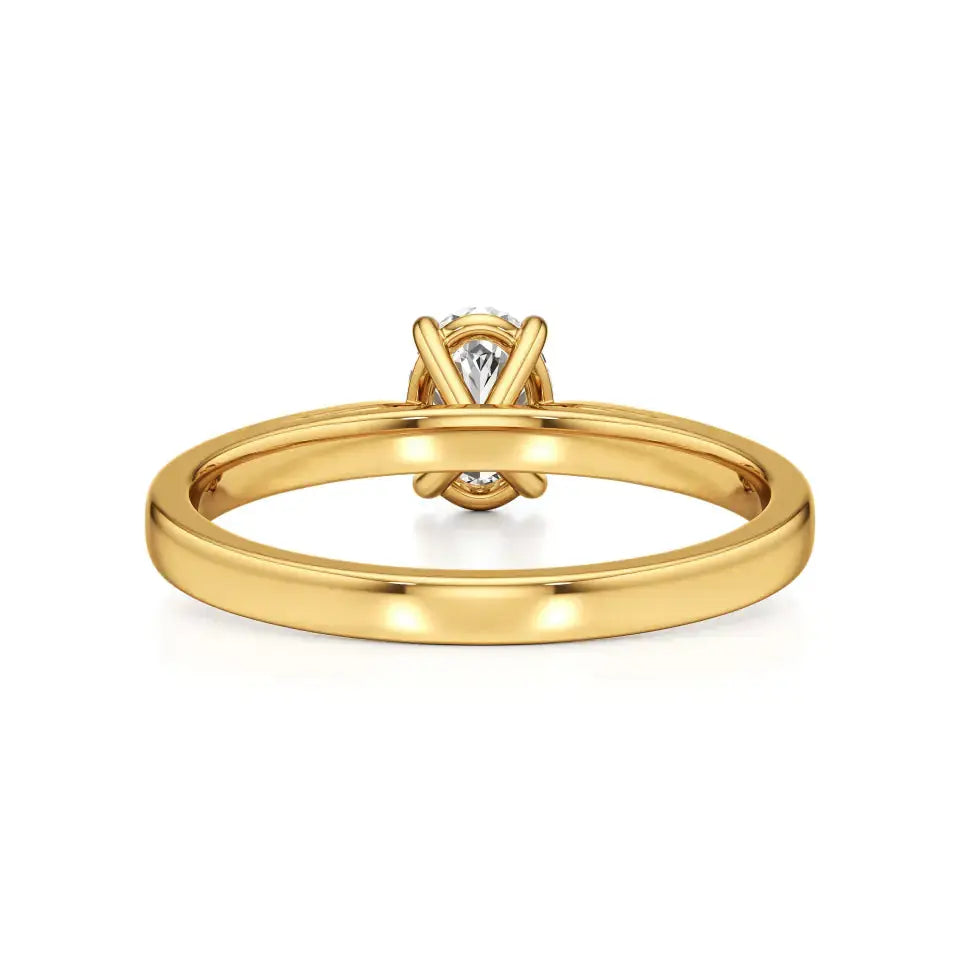 Amora | Oval & Radiant Lab-Grown Diamond Solitaire Ring - Nivara