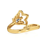 Flora | Round & Pear Lab-Grown Diamond Ring with Pav�� Accents - Nivara