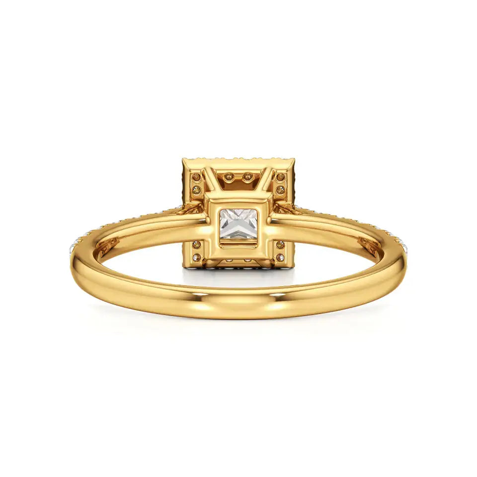 Mira | Round & Princess Lab-Grown Diamond Halo Ring - Nivara